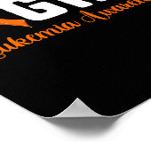 Bloed Cancer Awareness Shirt 3 Poster (Hoek)