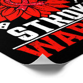 Bloed Cancer Awareness zonnebloem Poster (Hoek)