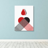 Bloed Canvas Afdruk (Insitu (Houten vloer))