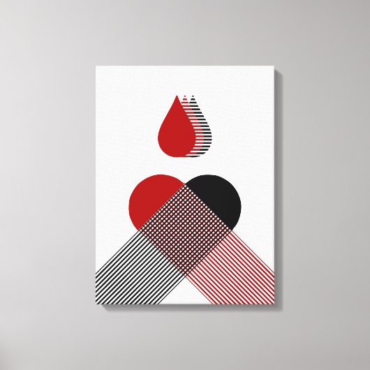 Bloed Canvas Afdruk (Voorkant)