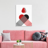 Bloed Canvas Afdruk (Insitu (Woonkamer))