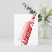 Bloed dat door een slagader stroomt briefkaart (Staand voorkant)