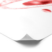 Bloed dat door een slagader stroomt poster (Hoek)