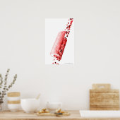 Bloed dat door een slagader stroomt poster (Keuken)