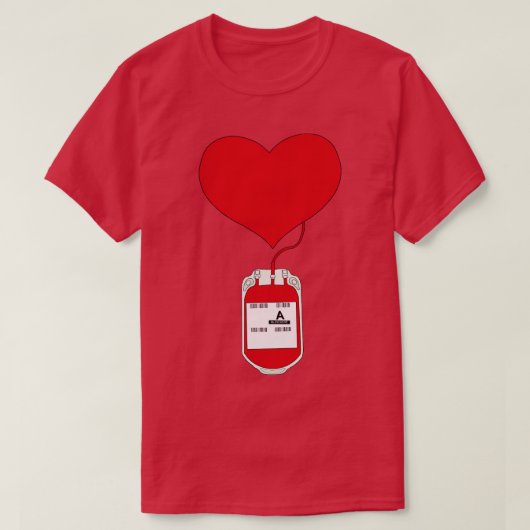 Bloed doneren is een daad van liefde t-shirt (Design voorkant)