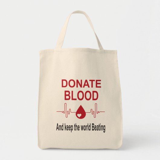 Bloed doneren Wereld blijven mishandelen - bloeddo Tote Bag (Voorkant)