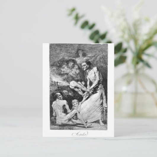 Bloed door Francisco Goya Briefkaart (Staand voorkant)