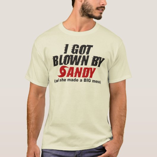 Bloed door Sandy Distress Hurricane Sandy t-shirt (Voorkant)