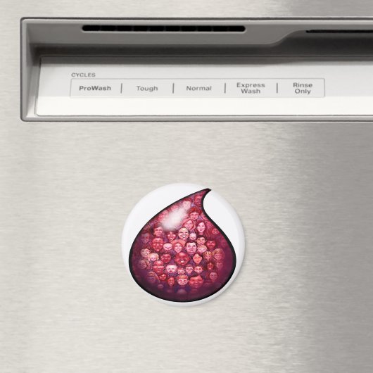 Bloed druppel magneet (Insitu (Vaatwasser))