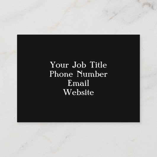 BLOED & eenvoudig zwart-wit Visitekaartje (Achterkant)