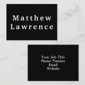 BLOED & eenvoudig zwart-wit Visitekaartje (Voorkant / Achterkant)