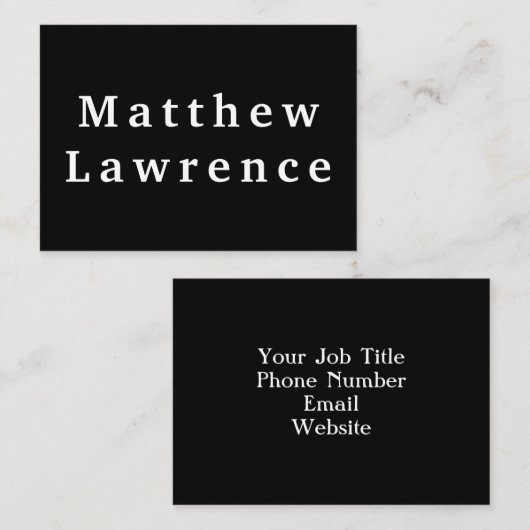 BLOED & eenvoudig zwart-wit Visitekaartje (Voorkant / Achterkant)