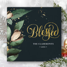 BLOED | Elegant Magnolia Festive Gold Confetti