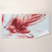 Bloed en bloedmerken in oude badkuipen. Halloween  Badhanddoek (Badhanddoek)