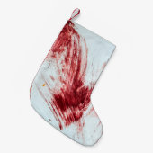 Bloed en bloedmerken in oude badkuipen. Halloween  Kleine Kerstsok (Voorkant (Hangend))