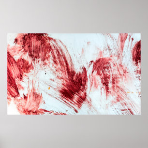 Bloed en bloedmerken in oude badkuipen. Halloween  Poster