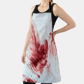 Bloed en bloedmerken in oude badkuipen. Halloween Schort (Insitu)