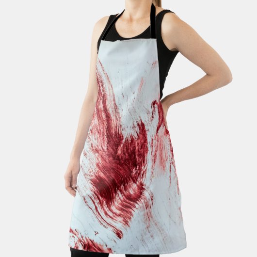 Bloed en bloedmerken in oude badkuipen. Halloween  Schort (Insitu)