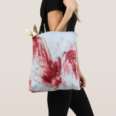 Bloed en bloedmerken in oude badkuipen. Halloween Tote Bag (Dichtbij)