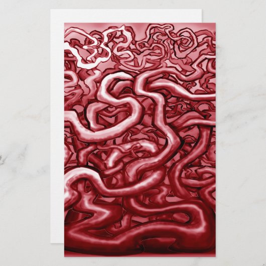 Bloed en darmen briefpapier (Voorkant / Achterkant)