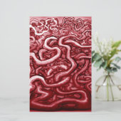 Bloed en darmen briefpapier (Staand voorkant)