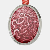 Bloed en darmen metalen ornament (Links)