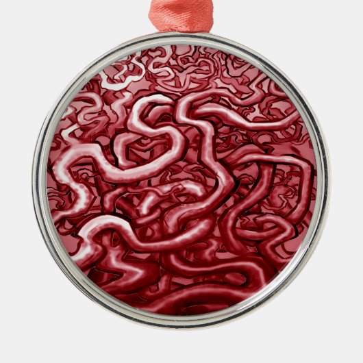 Bloed en darmen metalen ornament (Voorkant)