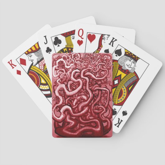 Bloed en darmen pokerkaarten (Achterkant)