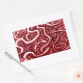 Bloed en darmen rechthoekige sticker (Envelop)