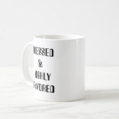 BLOED EN HOOG GEMOEDIGD   KOFFIEMOK (Voorkant links)