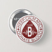 Bloed- en lymfestelsel- aandoeningen ronde button 5,7 cm (Voorkant /achterkant)