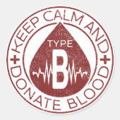 Bloed- en lymfestelsel- aandoeningen ronde sticker (Voorkant)