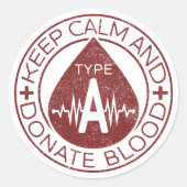 Bloed- en lymfestelsel- aandoeningen ronde sticker (Voorkant)