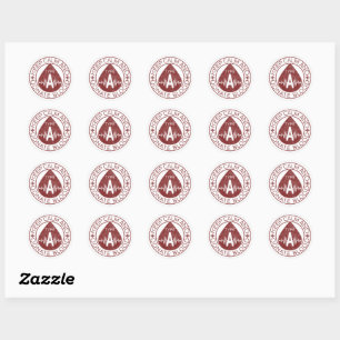 Bloed- en lymfestelsel- aandoeningen ronde sticker
