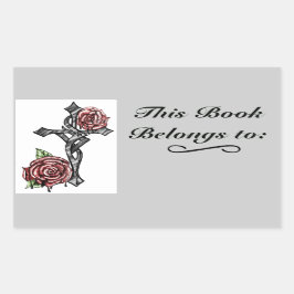 Bloed en Rozen Boek Bord Label