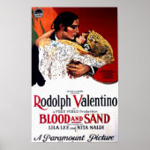 Bloed en zand, Valentino Movie Poster (Voorkant)