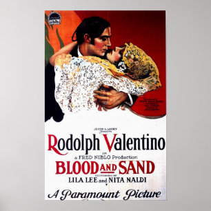 Bloed en zand, Valentino Movie Poster