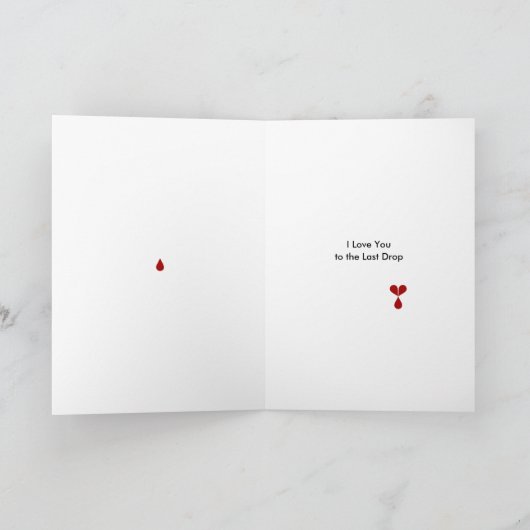 Bloed Feestdagen Kaart (Binnen)