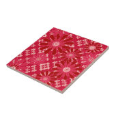 Bloed, floreel, gif, rood, rood, rustig tegeltje (Zijkant)