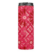 Bloed, floreel, gif, rood, rood, rustig thermosbeker (Achterkant)