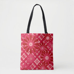 Bloed, floreel, gif, rood, rood, rustig tote bag