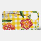 Bloed fluitpatroon op gingham Case-Mate iPhone case (Achterkant (horizontaal))