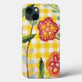 Bloed fluitpatroon op gingham Case-Mate iPhone case (Achterkant)