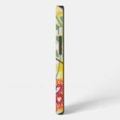 Bloed fluitpatroon op gingham iPhone hoesje (Linkerkant)