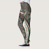Bloed Fractal Metallic Stripes Nautilus Swirl Leggings (Links)