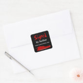 Bloed Gesigneerd door Auteur Stickers  (Envelop)