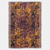 Bloed Golden Yellow Paars Fire Stone Deken (Voorkant Verticaal)