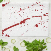 Bloed, Halloween Bloody Sined Splatter Theedoek (Gevouwen)