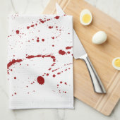 Bloed, Halloween Bloody Sined Splatter Theedoek (Quarter Fold)