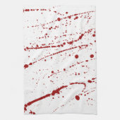 Bloed, Halloween Bloody Sined Splatter Theedoek (Verticaal)